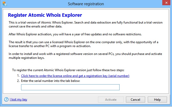 atomic email hunter registration key 2016
